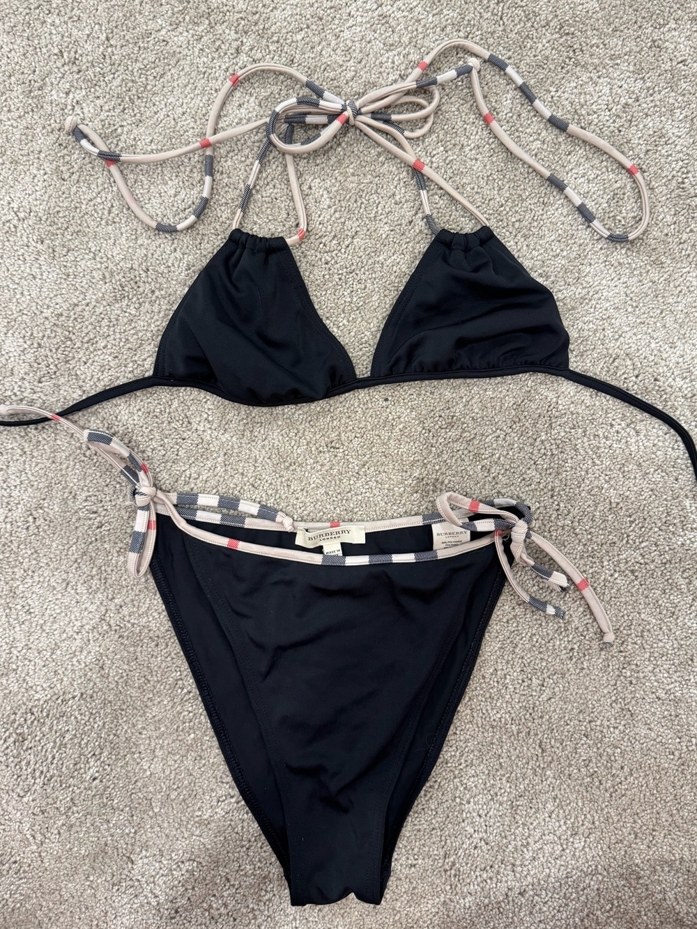 Classic Burberry nova check bikini set